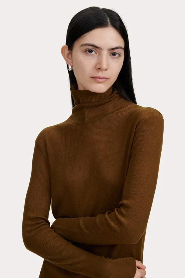 Women Knits Rachel Comey Lehto Turtleneck Olive Women Knits Rachel Comey Lehto Turtleneck Olive