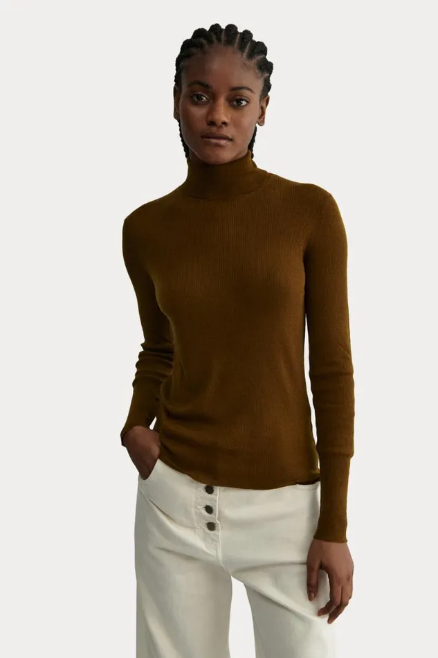 Women Knits Rachel Comey Lehto Turtleneck Olive Women Knits Rachel Comey Lehto Turtleneck Olive