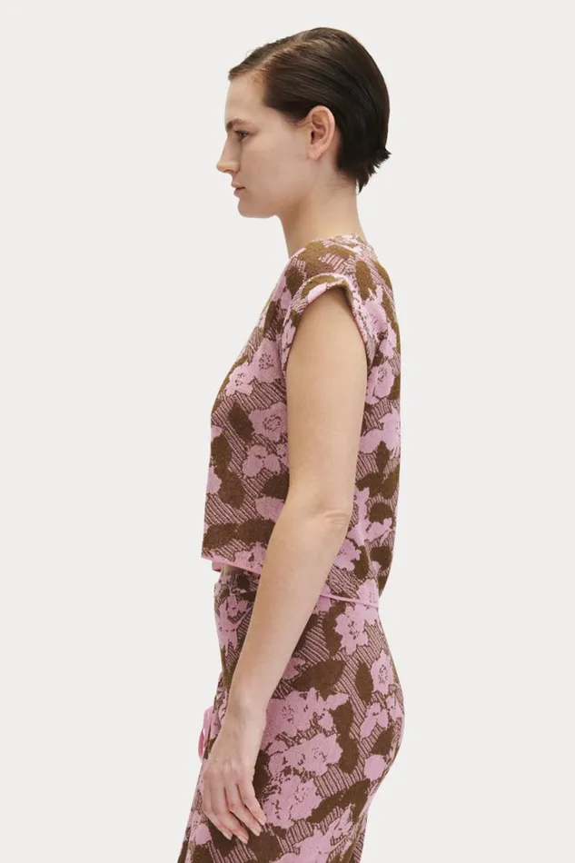 Women Knits Rachel Comey Sirsi Top Pink Multi Women Knits Rachel Comey Sirsi Top Pink Multi