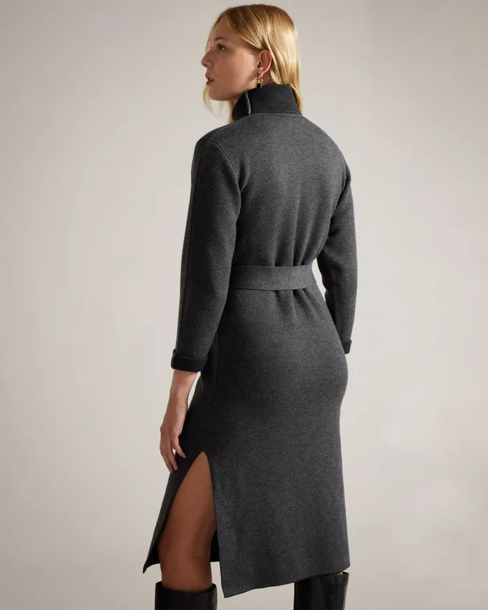 Women LARALEE 8211 Relaxed Fit Knitted Dress Dark Grey Ted Baker Dresses Women LARALEE 8211 Relaxed Fit Knitted Dress Dark Grey Ted Baker Dresses