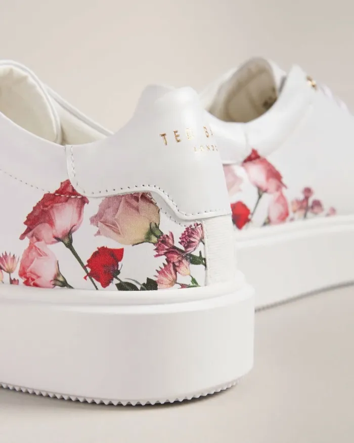 Women LORNY 8211 Floral Print Platform Trainers White Ted Baker Trainers Women LORNY 8211 Floral Print Platform Trainers White Ted Baker Trainers