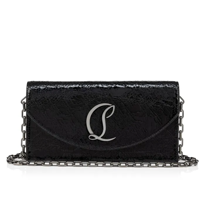 Women Loubi54 Clutch 8211 Star Specchio Leather 8211 Black Christian Louboutin Shoulder Bags Women Loubi54 Clutch 8211 Star Specchio Leather 8211 Black Christian Louboutin Shoulder Bags