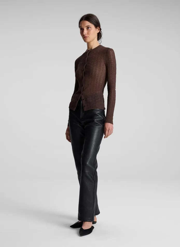 Women Marley Alpaca Cardigan Brown ALC Sweaters