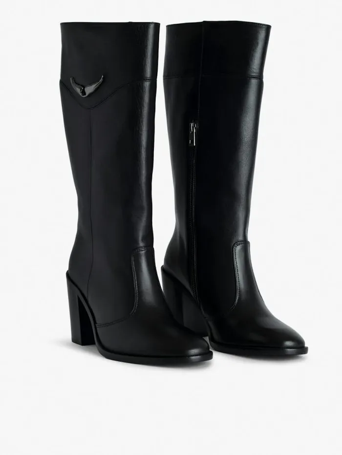WomenMen Zadig and Voltaire Boots Preiser Tall Boots Black WomenMen Zadig and Voltaire Boots Preiser Tall Boots Black