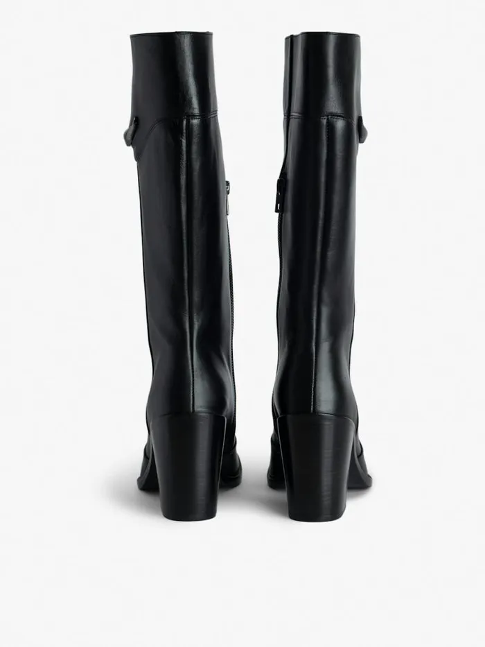 WomenMen Zadig and Voltaire Boots Preiser Tall Boots Black WomenMen Zadig and Voltaire Boots Preiser Tall Boots Black