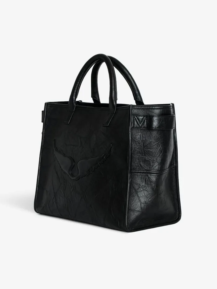 WomenMen Zadig and Voltaire Handbags Angel Tote Bag Black WomenMen Zadig and Voltaire Handbags Angel Tote Bag Black