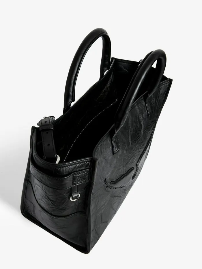 WomenMen Zadig and Voltaire Handbags Angel Tote Bag Black WomenMen Zadig and Voltaire Handbags Angel Tote Bag Black