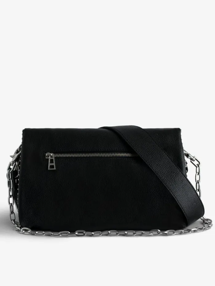 WomenMen Zadig and Voltaire Shoulder Bags Rocky Studs Bag Black WomenMen Zadig and Voltaire Shoulder Bags Rocky Studs Bag Black