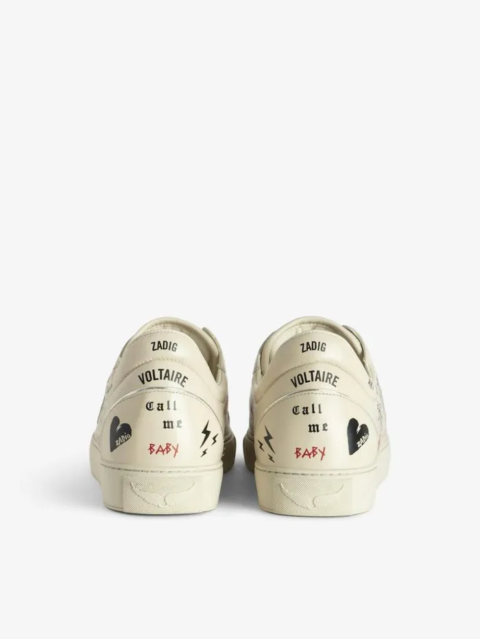 WomenMen Zadig and Voltaire Sneakers LowTop Fly On Sneakers Silver WomenMen Zadig and Voltaire Sneakers LowTop Fly On Sneakers Silver