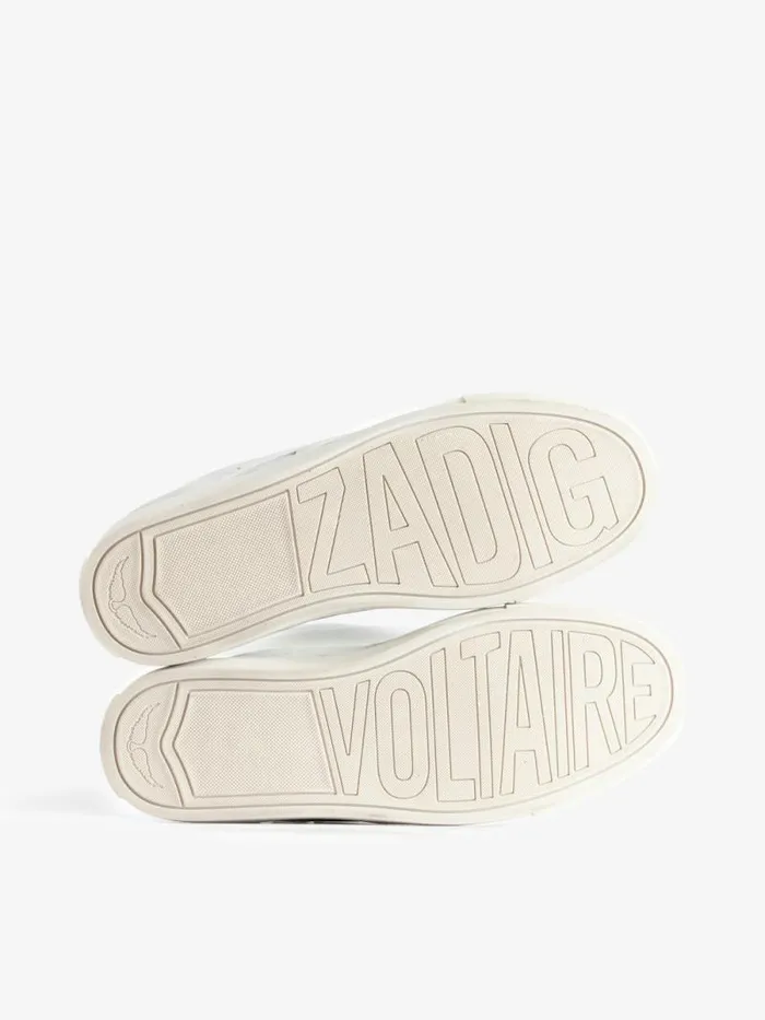 WomenMen Zadig and Voltaire Sneakers LowTop Fly On Sneakers Silver WomenMen Zadig and Voltaire Sneakers LowTop Fly On Sneakers Silver