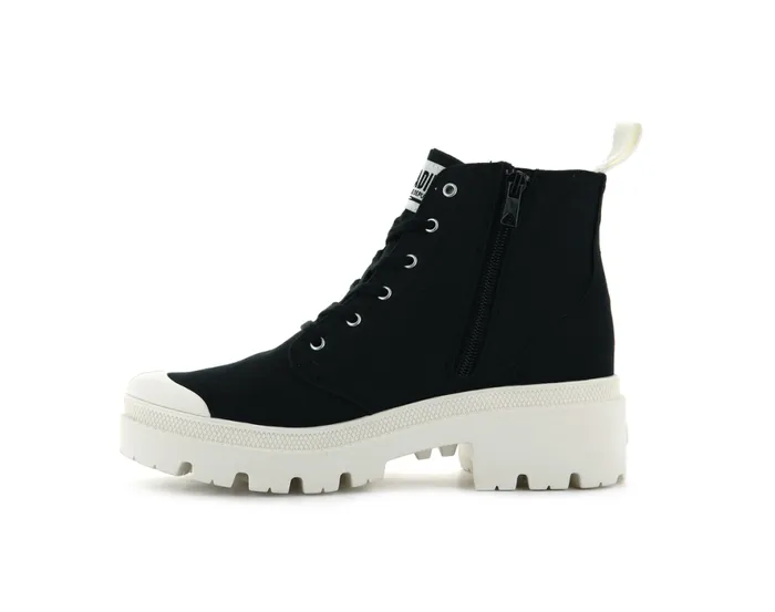 Women PALLABASE TWILL Black PALLADIUM Boots Women PALLABASE TWILL Black PALLADIUM Boots