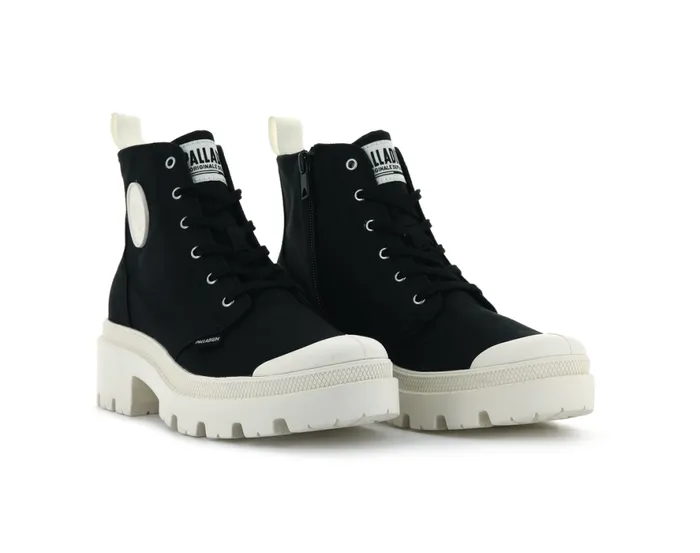 Women PALLABASE TWILL Black PALLADIUM Boots Women PALLABASE TWILL Black PALLADIUM Boots