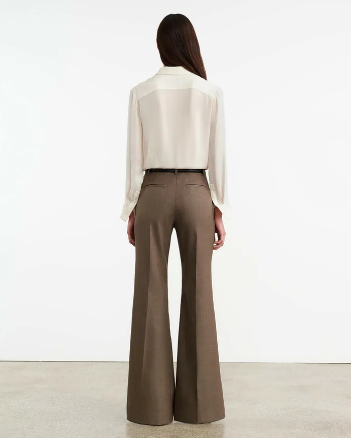 Women Pants and Shorts Nili Lotan EFFY PANT Taupe Grey