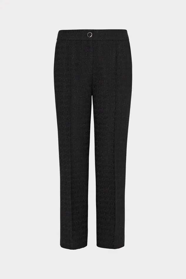 Women Pants Milly Betsy Boucle Pant Black