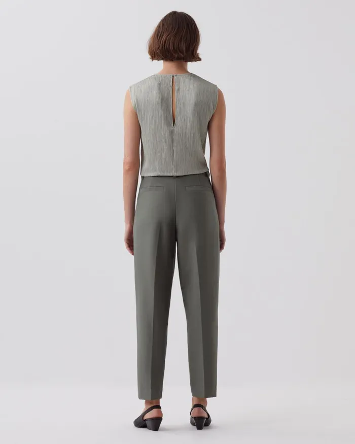 Women Peggy 8211 Carrot Trousers Basil Dark Green Comptoir Des Cotonniers Trousers