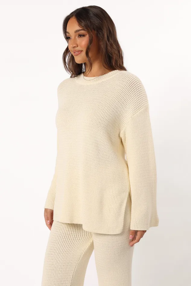 Women petalandpup Mckinley Sweater 8211 Cream Cream Loungewear