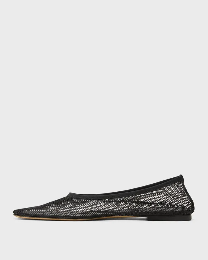 Women Shoes Theory Ballet Flat In Mesh Black