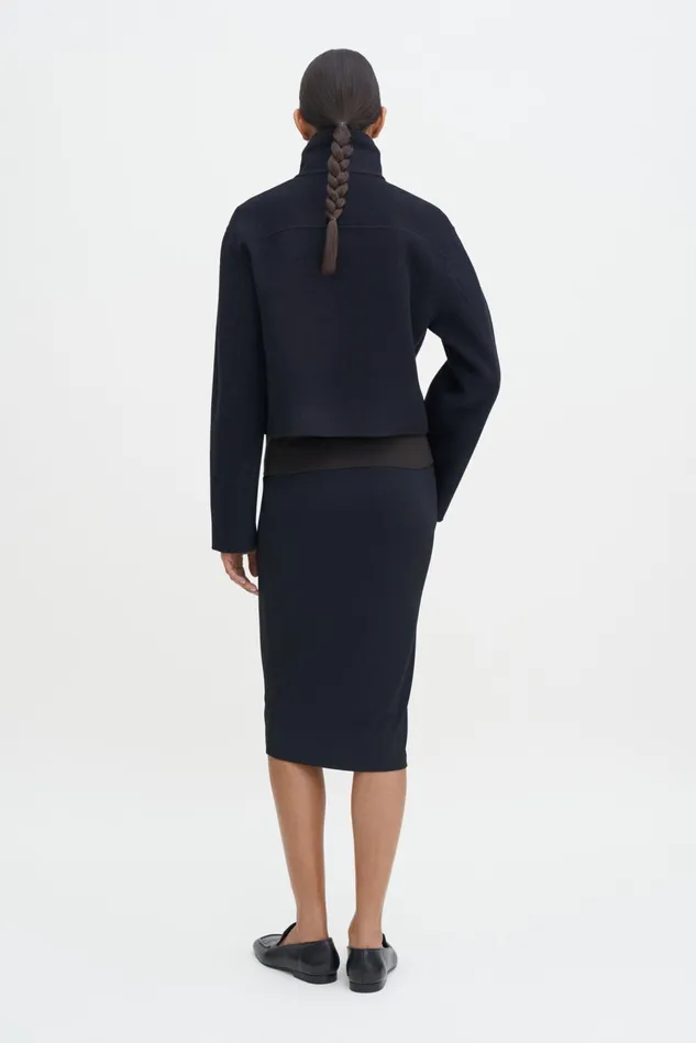 Women Short Wool Cashmere Jacket Black Filippa K Outerwear