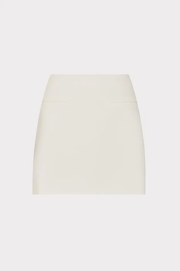 Women Skirts Milly Lizzy Cady Mini Skirt Ecru