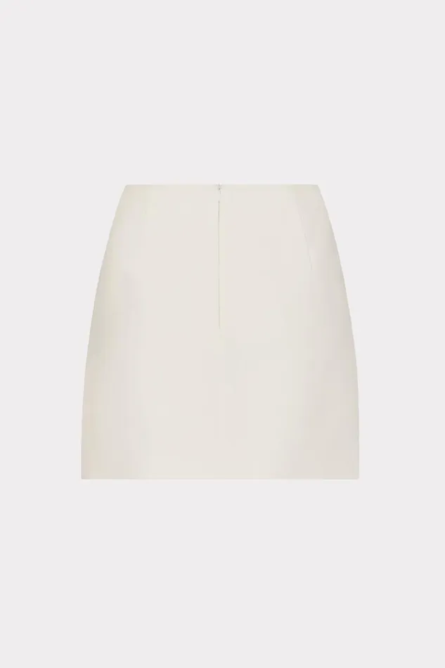 Women Skirts Milly Lizzy Cady Mini Skirt Ecru