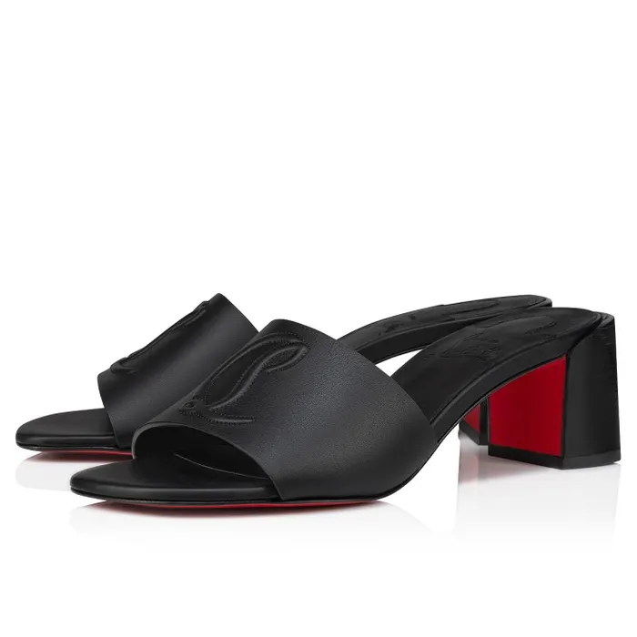 Women So CL Mule 55 Mm Mules Sandals 8211 Calf Leather 8211 Black Christian Louboutin Mules