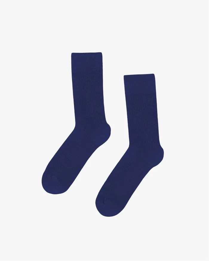 Women Socks Colorfulstandard Women Classic Organic Sock 8211 Marine Blue