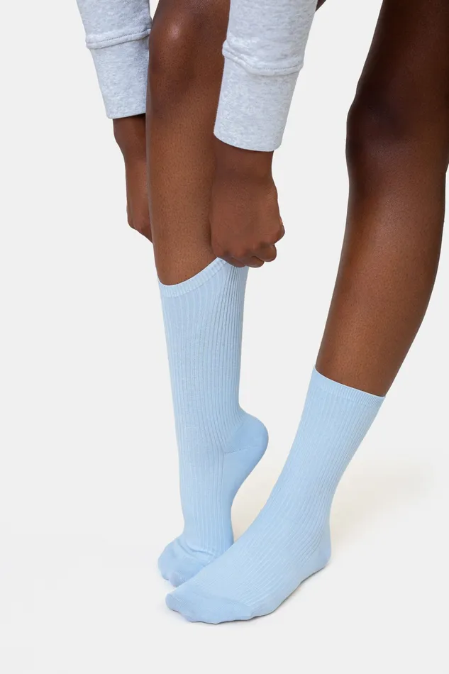 Women Socks Colorfulstandard Women Classic Organic Sock 8211 Marine Blue