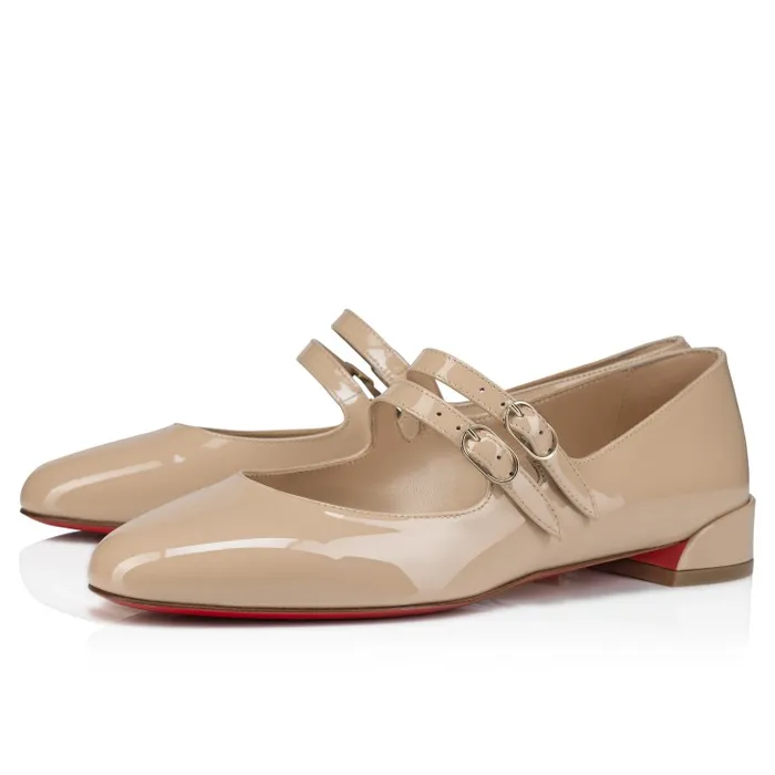 Women Sweet Jane Ballerinas 8211 Patent Leather 8211 Nude 1 Christian Louboutin Flats and Loafers