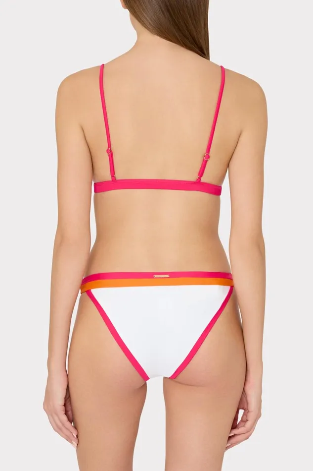 Women Swim and Coverups Milly Amalfi Color Block Bikini Bottom Pink Multi Women Swim and Coverups Milly Amalfi Color Block Bikini Bottom Pink Multi