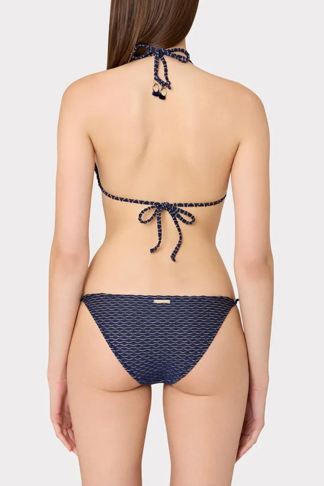 Women Swim and Coverups Milly Textured Waves Triangle Bikini Top Navy Women Swim and Coverups Milly Textured Waves Triangle Bikini Top Navy