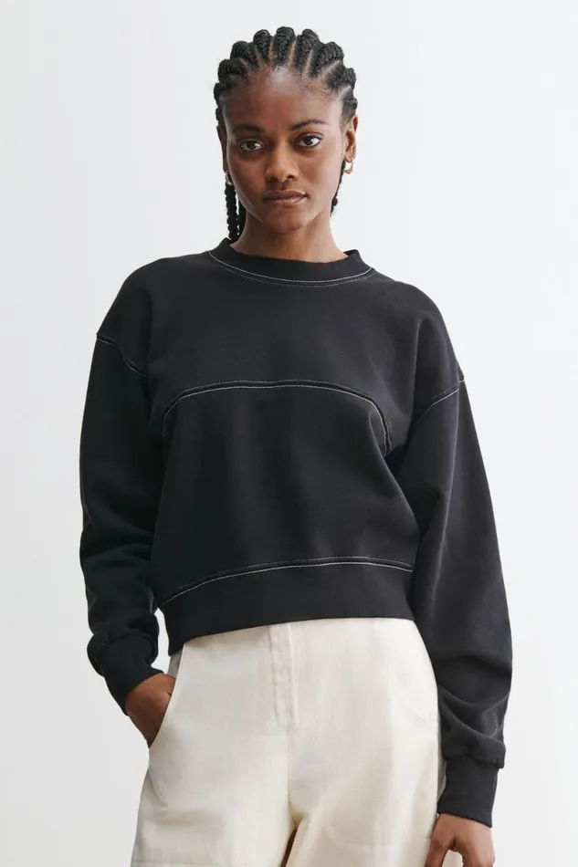 Women Tshirts Sweatshirts Rachel Comey Marin Sweatshirt Charcoal Women Tshirts Sweatshirts Rachel Comey Marin Sweatshirt Charcoal