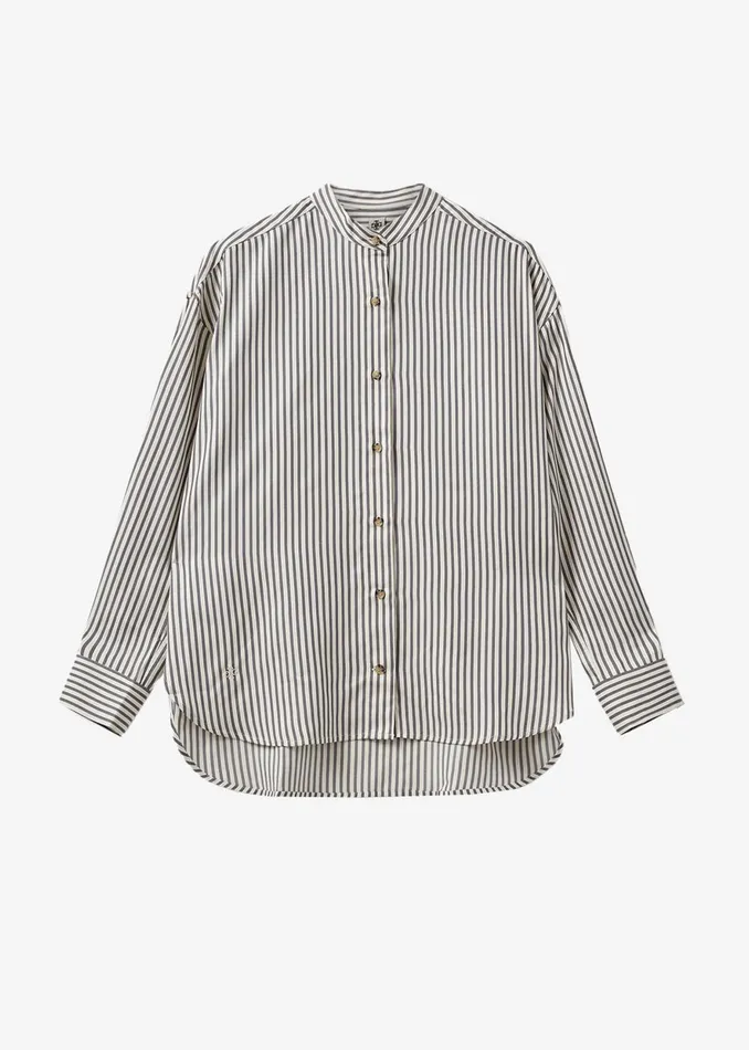 Women The Garment Vence Shirt 8211 CreamGrey Stripe The Frankie Shop Tops