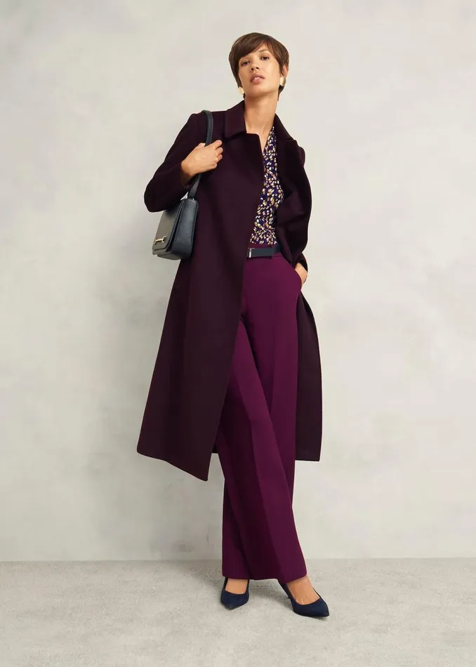 Women Tops Hobbs Aimee Printed Top Purple Multi
