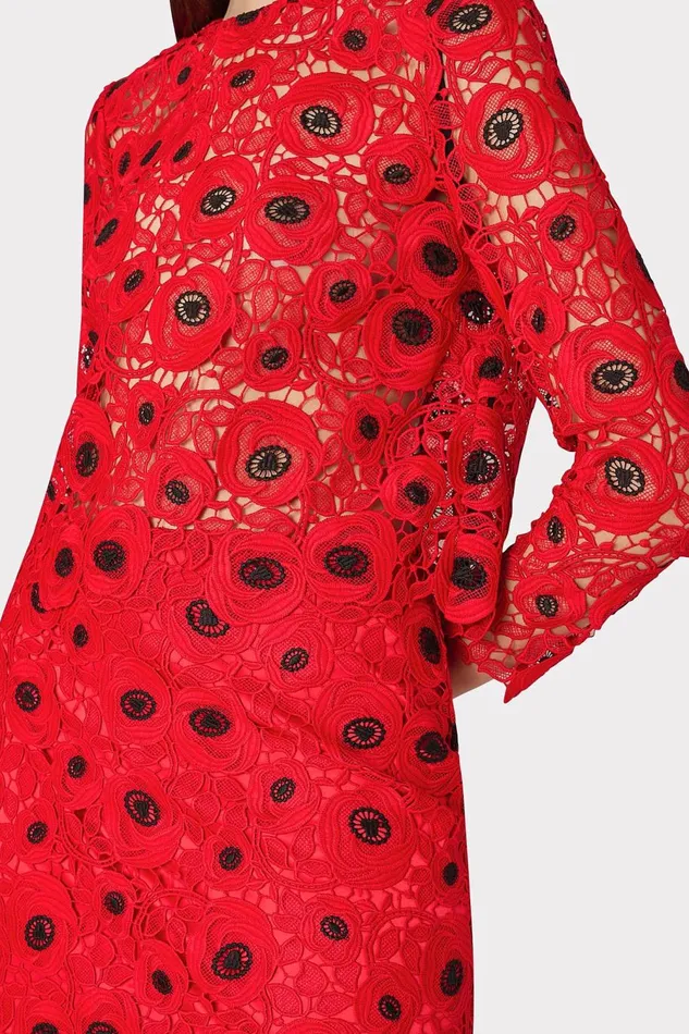 Women Tops Milly Nori Embroidered Lace Top Redblack Women Tops Milly Nori Embroidered Lace Top Redblack