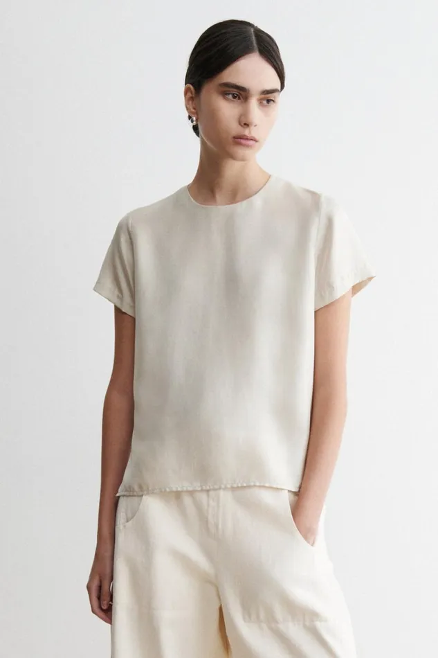 Women Tops Rachel Comey Tie Rite Top Dove Women Tops Rachel Comey Tie Rite Top Dove