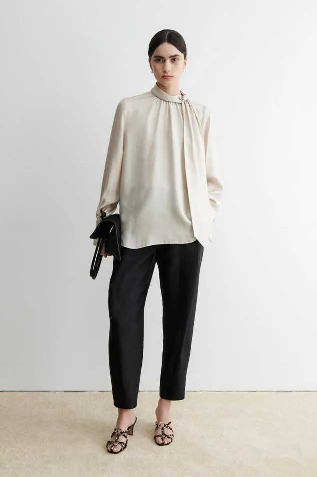 Women Tops Rachel Comey Tie Rite Top Dove Women Tops Rachel Comey Tie Rite Top Dove