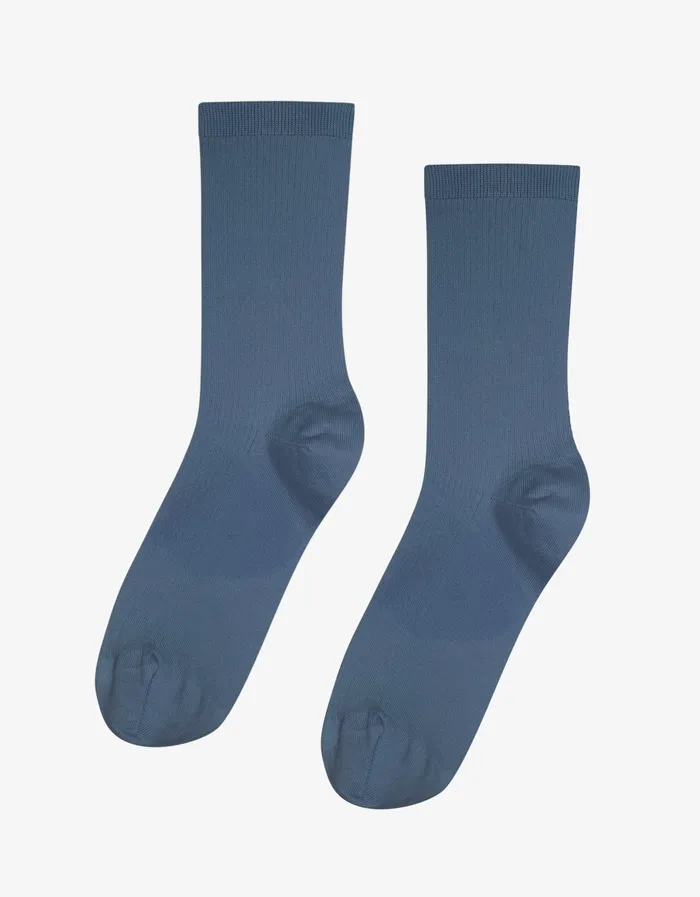 Women Women Classic Organic Sock 8211 Petrol Blue Socks Colorfulstandard