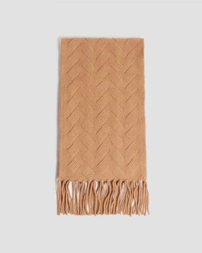 Women Wool Scarf Camel Comptoir Des Cotonniers