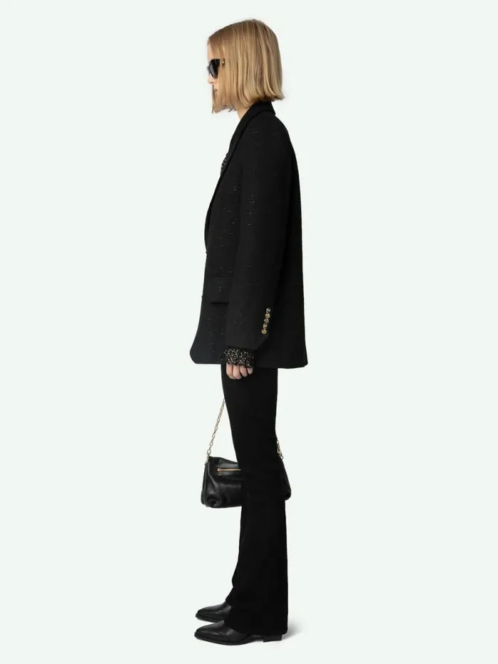 Women Zadig and Voltaire Blazers Blazer Vicka Black Women Zadig and Voltaire Blazers Blazer Vicka Black