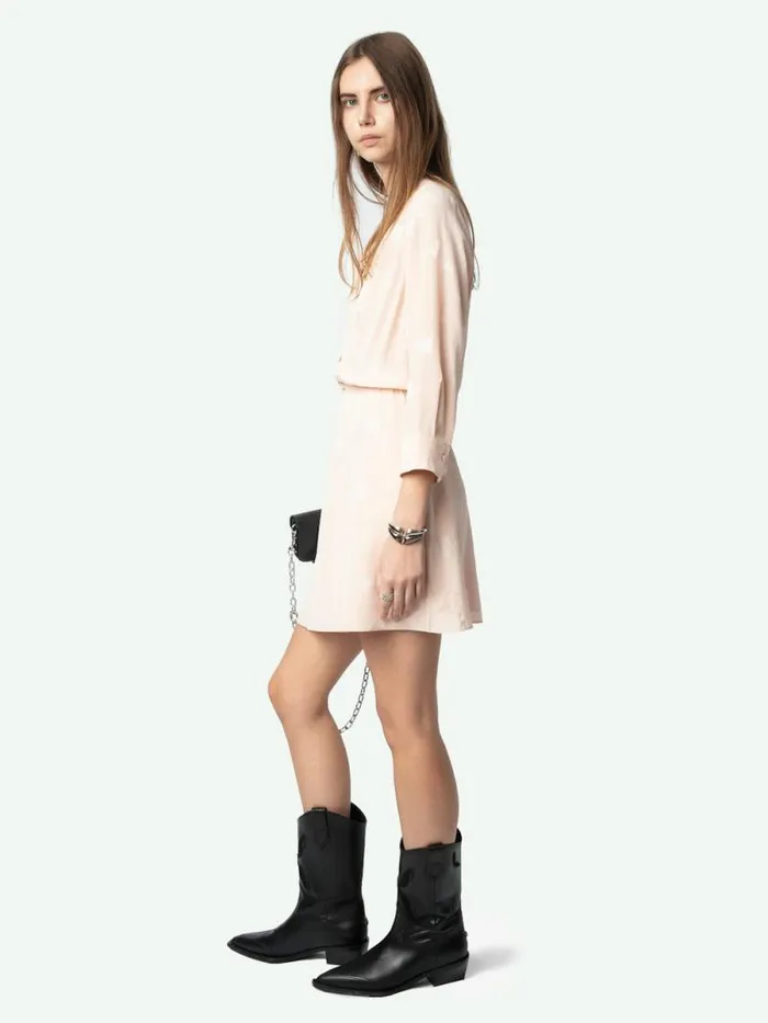 Women Zadig and Voltaire Dresses and Skirts Rucas Dress Pearly Women Zadig and Voltaire Dresses and Skirts Rucas Dress Pearly