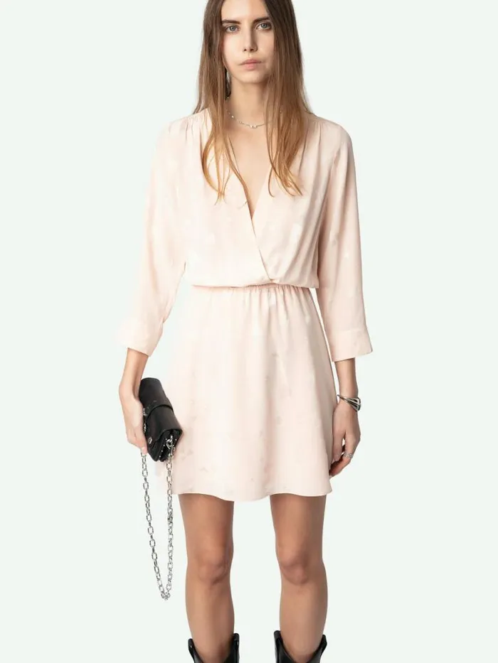 Women Zadig and Voltaire Dresses and Skirts Rucas Dress Pearly Women Zadig and Voltaire Dresses and Skirts Rucas Dress Pearly