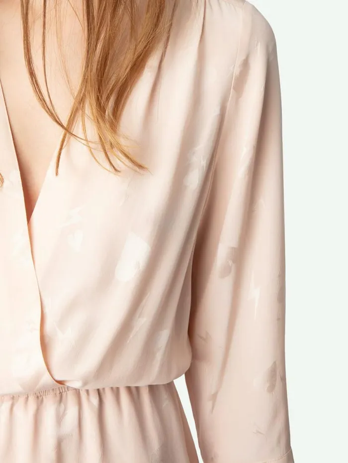 Women Zadig and Voltaire Dresses and Skirts Rucas Dress Pearly Women Zadig and Voltaire Dresses and Skirts Rucas Dress Pearly