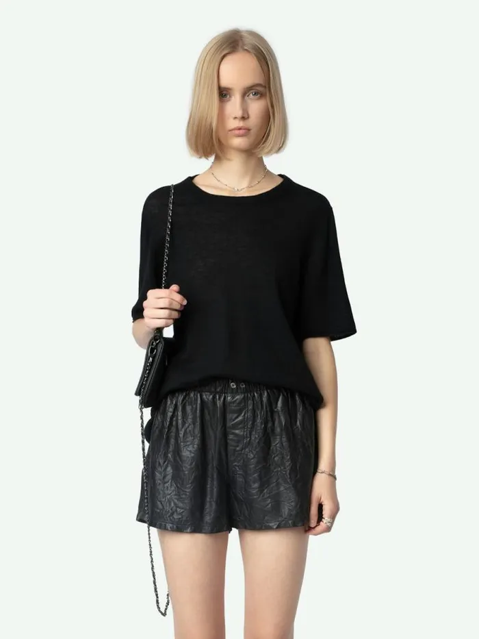 Women Zadig and Voltaire Sweaters and Cardigans Ida Cashmere Sweater Black Women Zadig and Voltaire Sweaters and Cardigans Ida Cashmere Sweater Black
