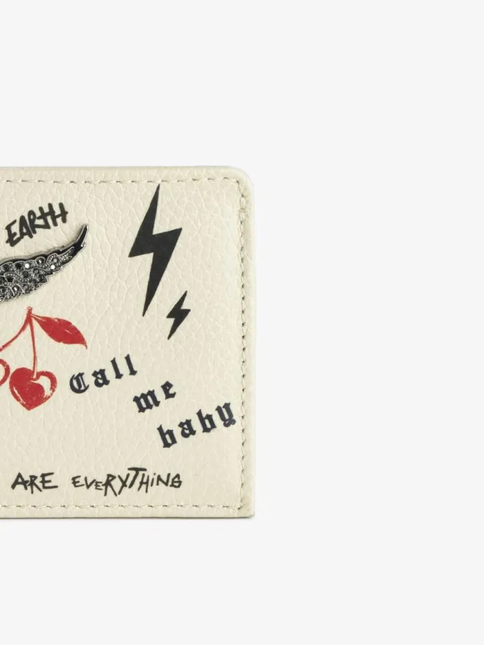 Women Zadig and Voltaire Wallets and Leather Goods ZV Pass Card Holder Flash Women Zadig and Voltaire Wallets and Leather Goods ZV Pass Card Holder Flash