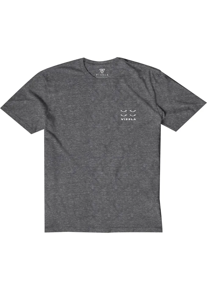 Youth Four Eyes Boys Snow Tee Black Heather Clothing Vissla Youth Four Eyes Boys Snow Tee Black Heather Clothing Vissla
